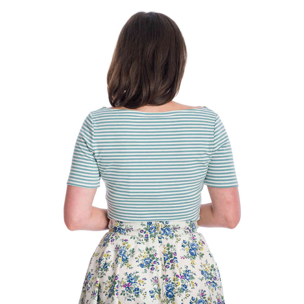 Banned - SZIZZLE STRIPE Top - Blauw